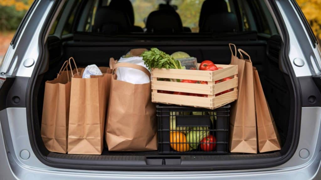 Image of a personal grocery shopper business vehicle. 